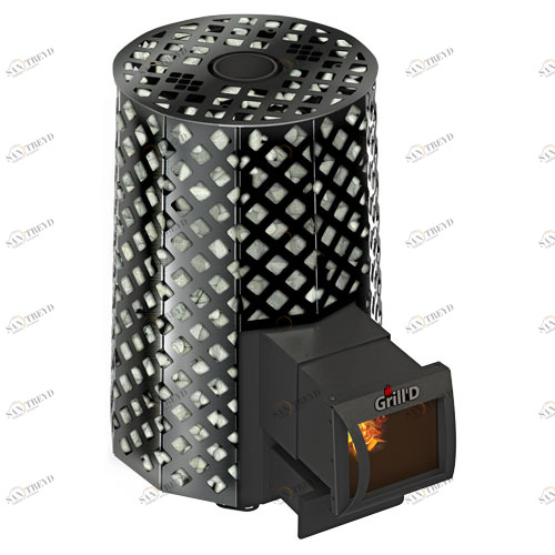 Печь для бани GRILL'D Violet Romb Long PRO с закрытой каменкой 6660