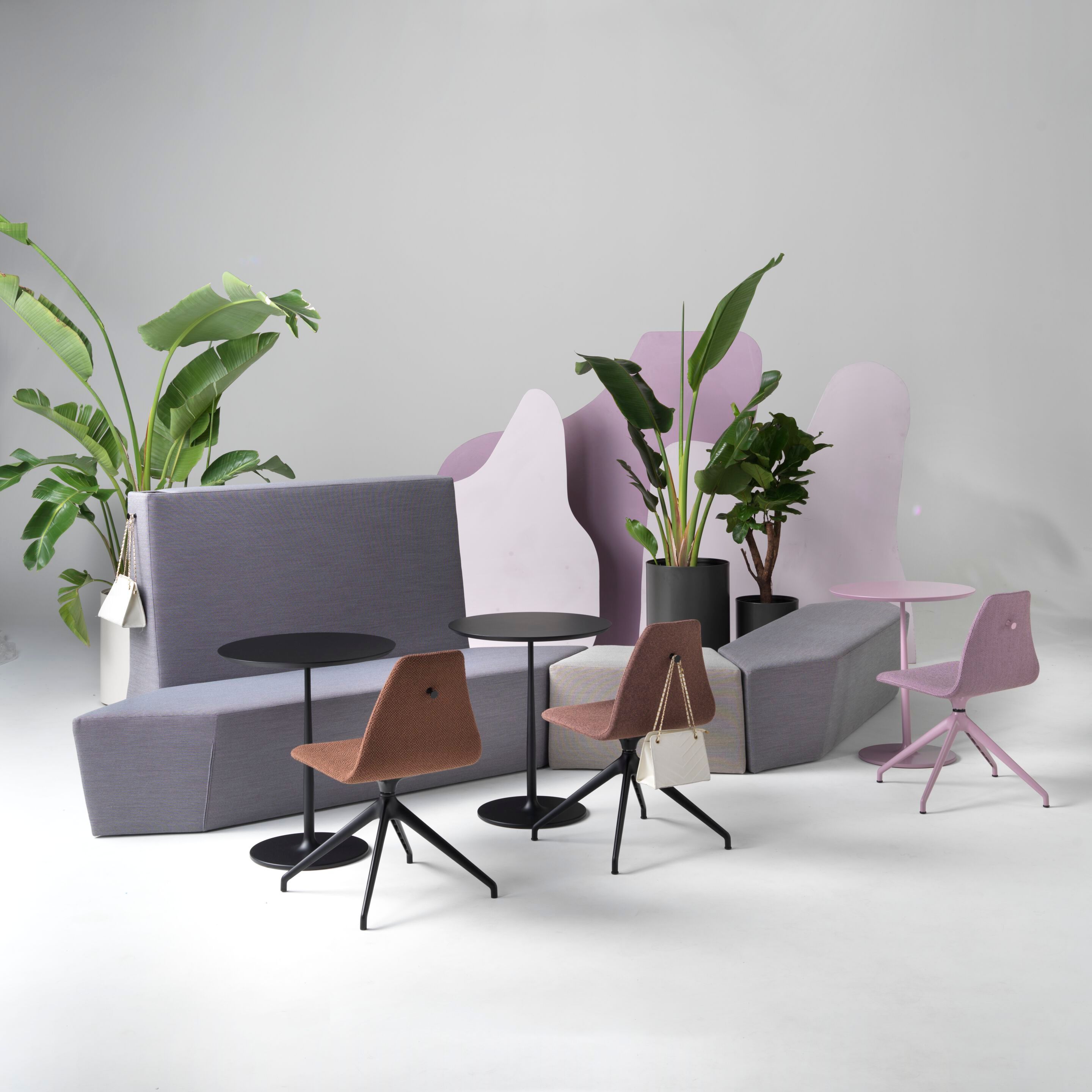 Мягкая скамейка из ткани SITIA Rocks ARCH-00135787 - Вид №5