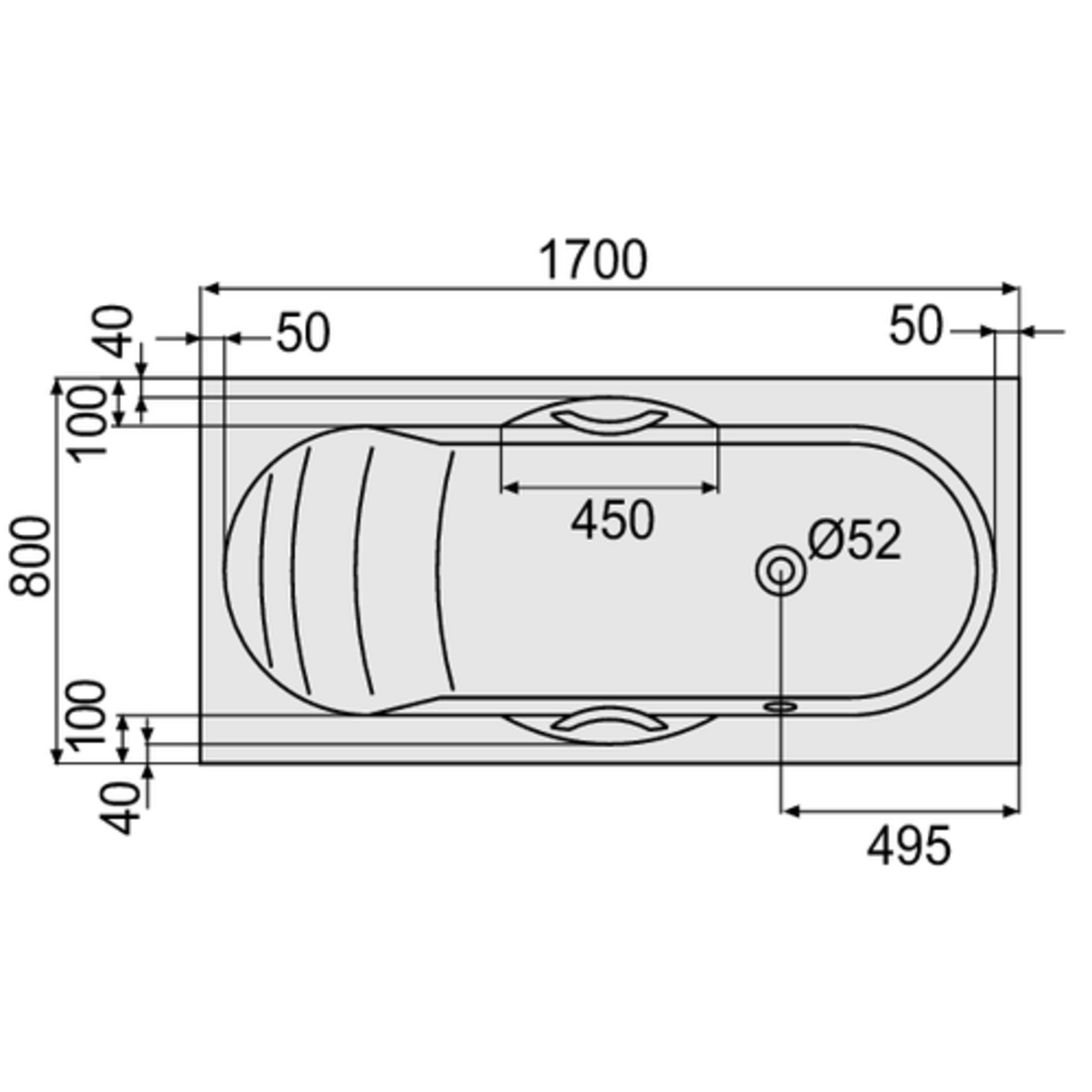 633.242021 Ancona Collection ванна Duscholux 46023 - Вид №1