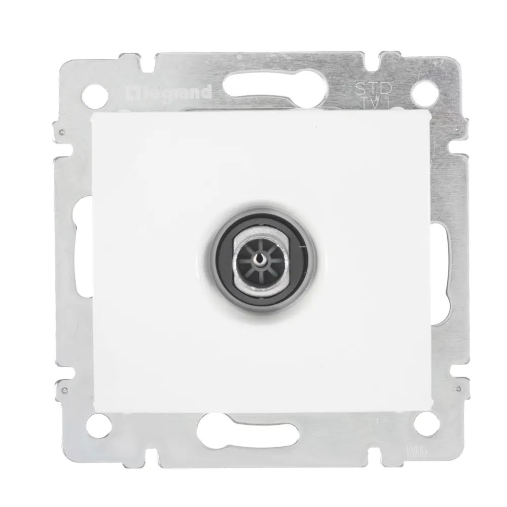 ТВ-розетка Legrand Valena Classic для цифрового телевидения, белая 14626303 STLM-1115222