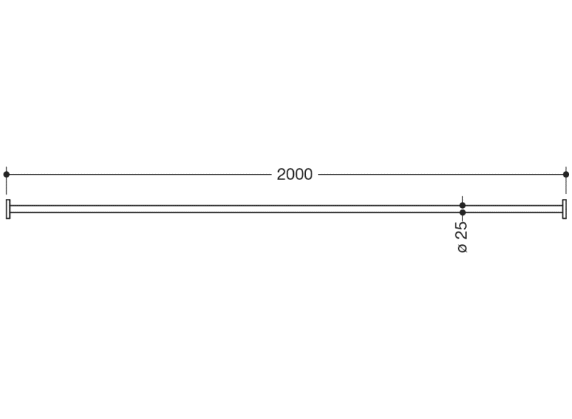 900.34.40340 Карниз HEWI System 900 - Вид №1
