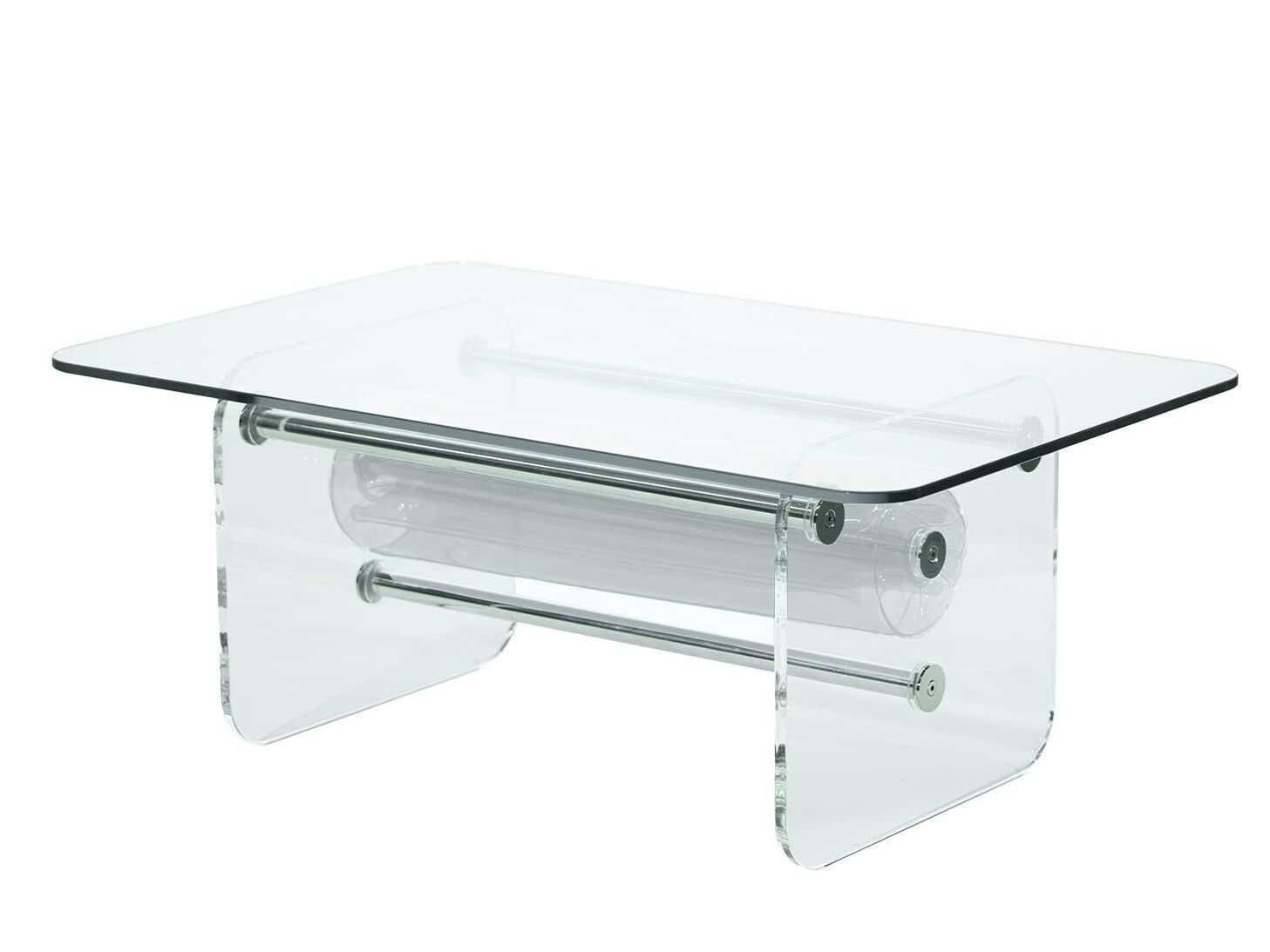 Прямоугольный журнальный столик из ПММА и стекла KUUMO COFFEE TABLE MW TRANSPARENT ARCH-00112417 - Вид №1