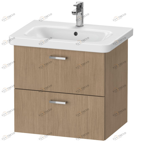 XB619505252 Тумбочка подвесная XBase #XB6195 580 x 448 мм Европейский дуб, декор Duravit 