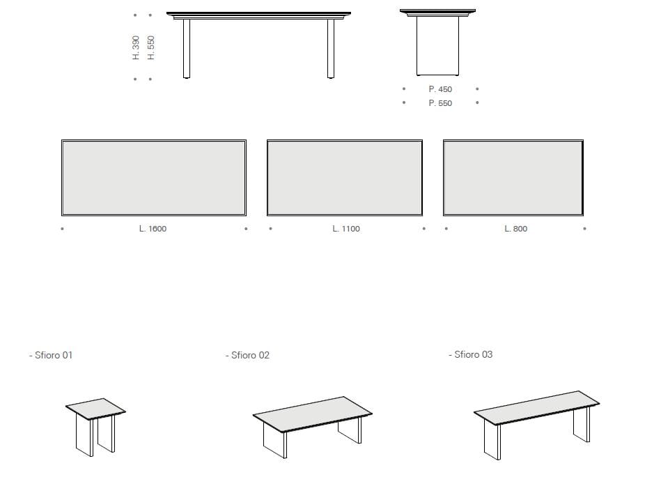 Деревянный журнальный столик для гостиной Kico Living Complements ARCH-00055514 - Вид №4