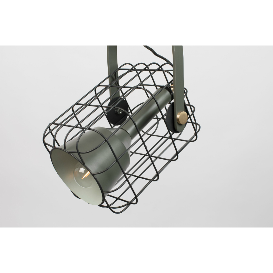 Лампа подвесная Cage, черная White Label Living 5300151 - Вид №3