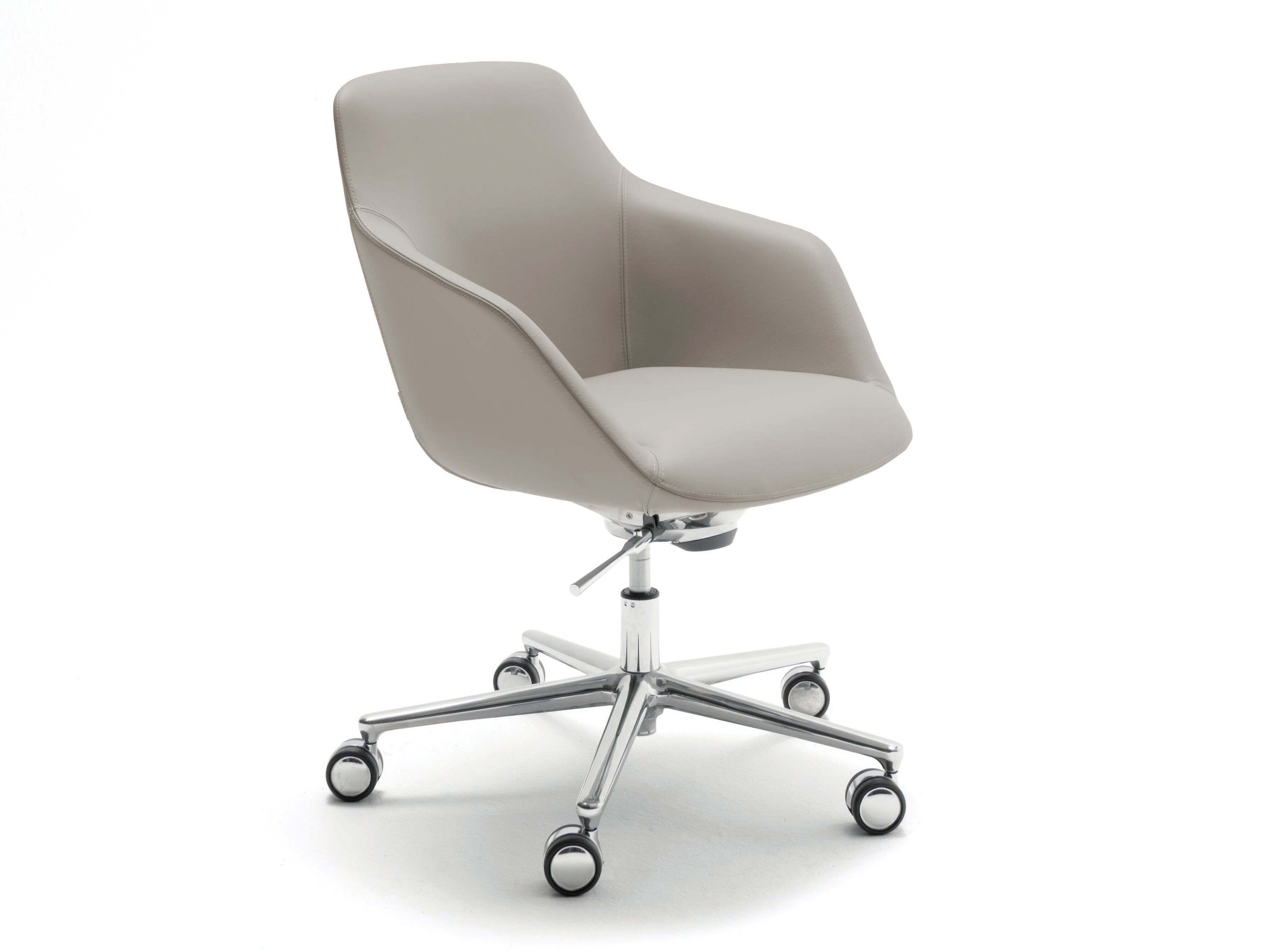 Кожаное офисное кресло с 5 спицами и низкой спинкой ESTEL GROUP Hego ARCH-00115905