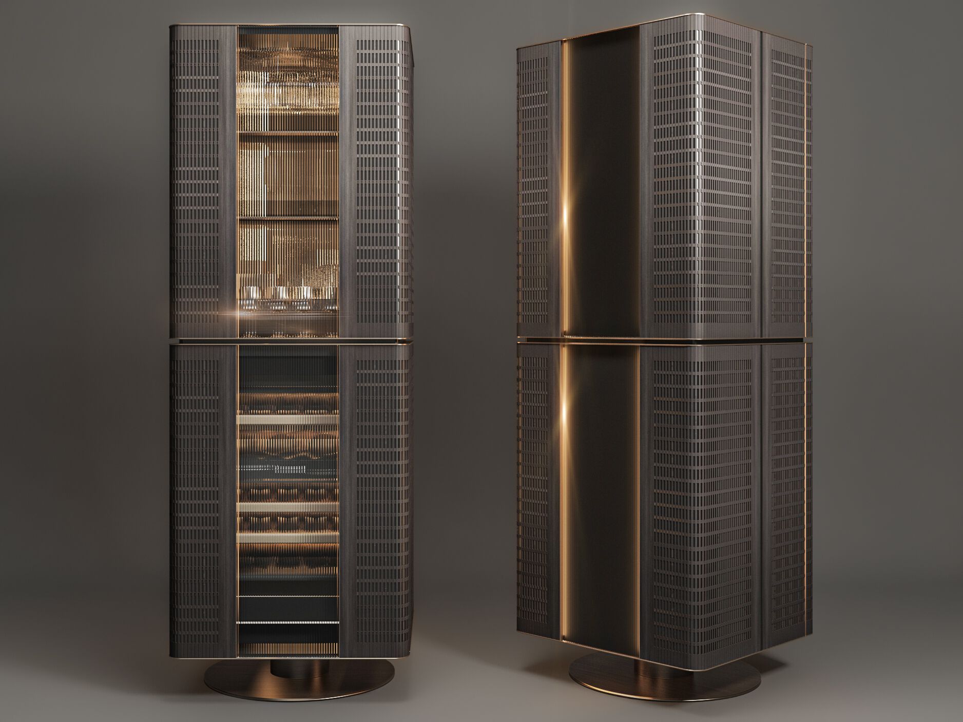 Барный шкаф с винным погребом и встроенным освещением SKS | Signature Kitchen Suite SKINS ARCH-00064287