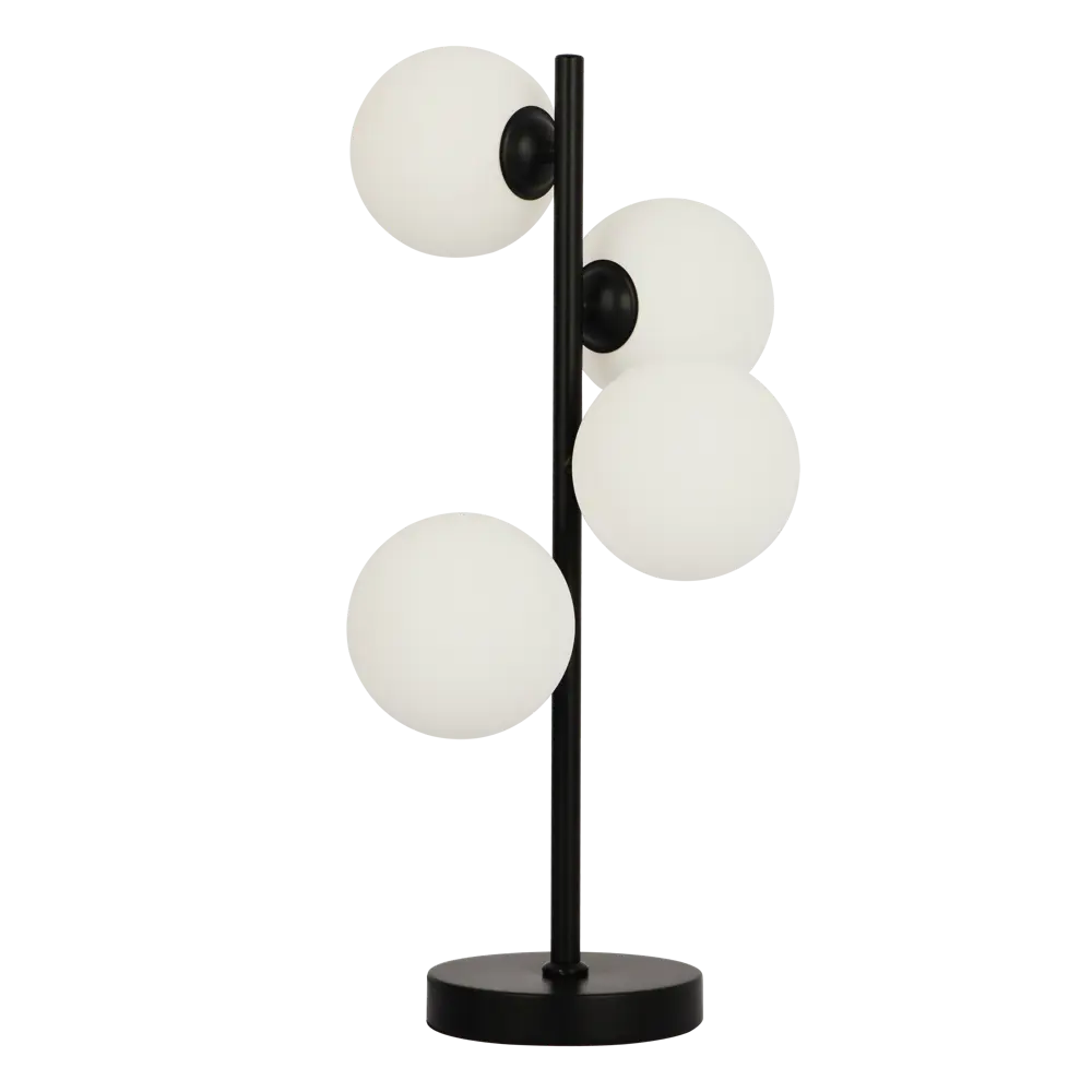 Настольная лампа прикроватная KREAFORTA Galana цвет белый/черный STLM-2041931 - Вид №2