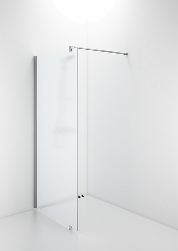 59806292 Несъемная душевая стенка IFO Space с настенным кронштейном - алюминиевый профиль, матовое стекло, SFNF 800