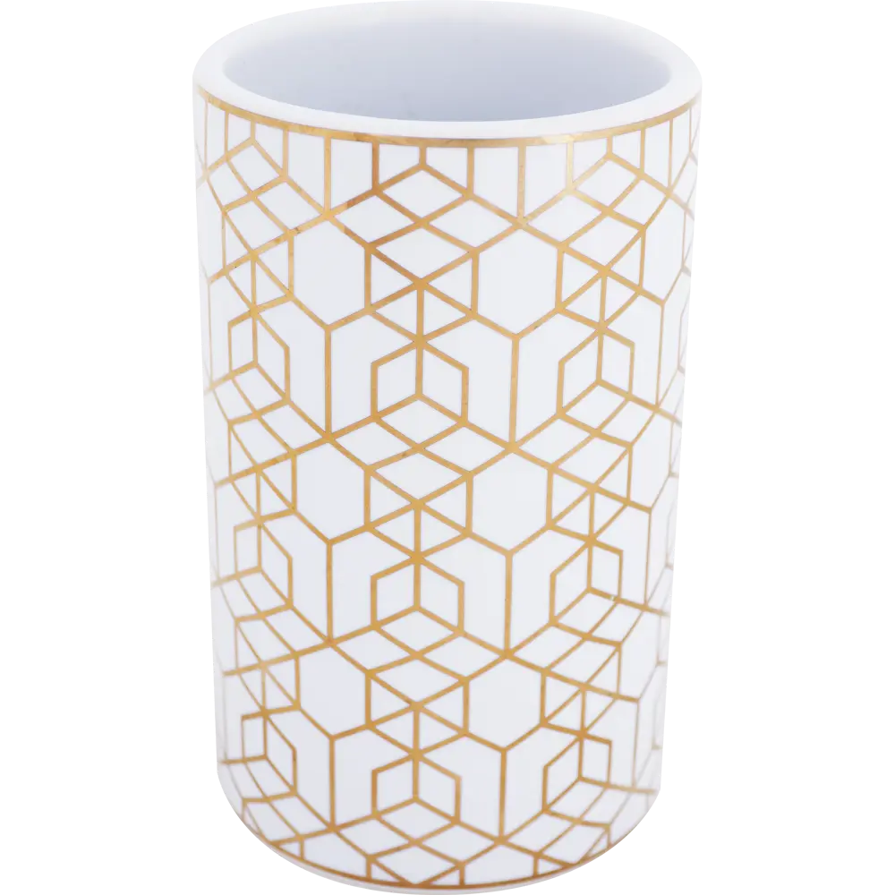 Стакан для зубных щёток «Gode», керамика, цвет золотой SWENSA STLM-2120659