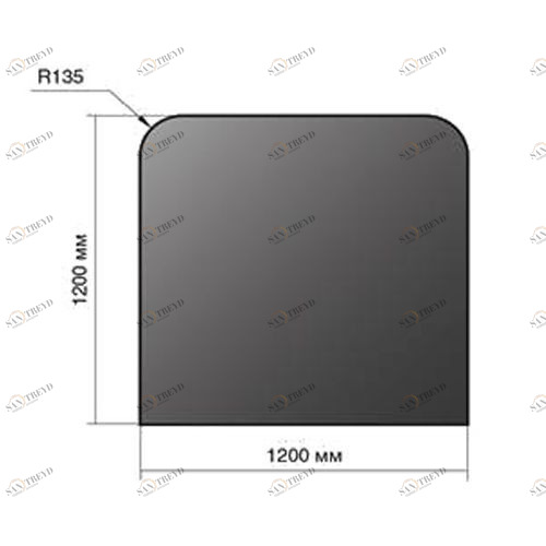 Везувий Лист напольный 1200*1200*2 R135 3028