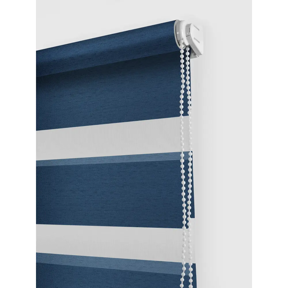 Штора рулонная день-ночь Madrid 40x160 см синяя MIAMOZA Коллекция 2024г STLM-2126796 - Вид №1