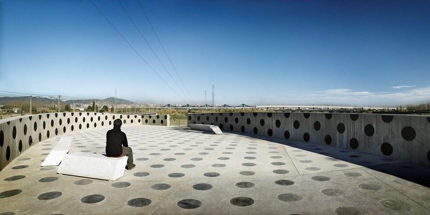 URBIDERMIS Бетонная скамейка без спинки 108 sun-id-1506716 - Вид №1