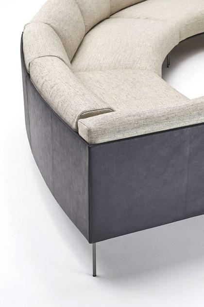 Living Divani Изогнутый диван со съемным чехлом из ткани Rod sun-id-1461115 - Вид №7