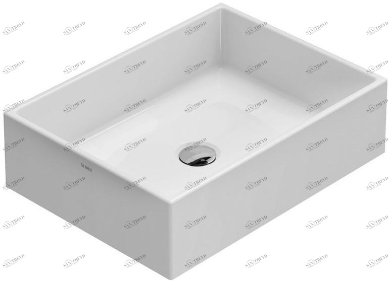 Fo062.bi / fo050.bi Накладная раковина на столешницу  овальная Ceramica Globo FORTY3