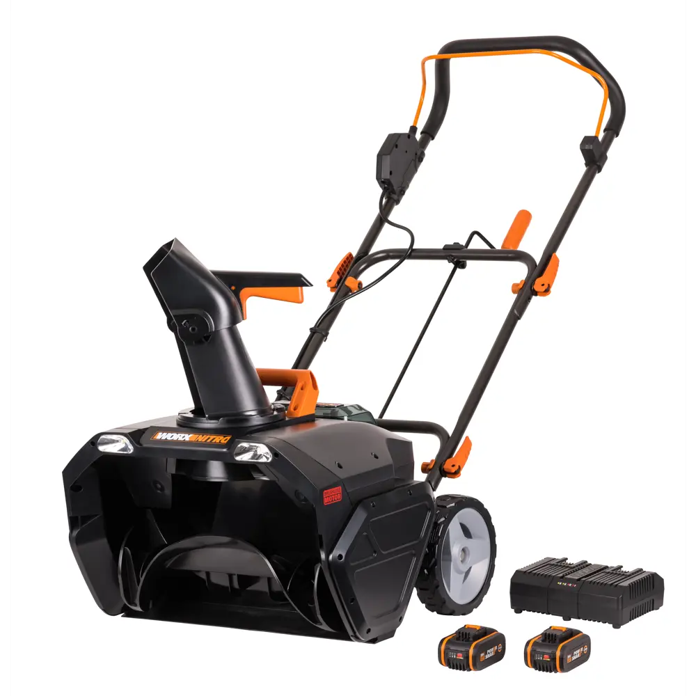 Снегоуборщик аккумуляторный WORX Бесщёточный WG471E 50 см 18 В 1x4 Ач АКБ и ЗУ в комплекте 82360878 STLM-2086801 