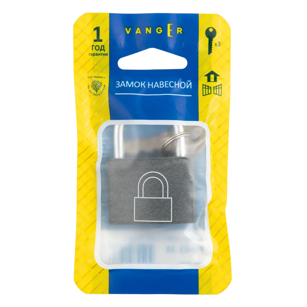 Замок навесной Vanger PD-01-38 28.1x37 мм, чугун STLM-2046854 - Вид №4