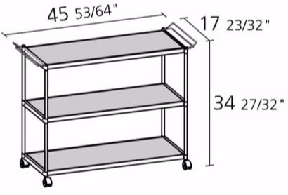 Alias Тележка из алюминия и стекла Sec sun-id-1443633 - Вид №1