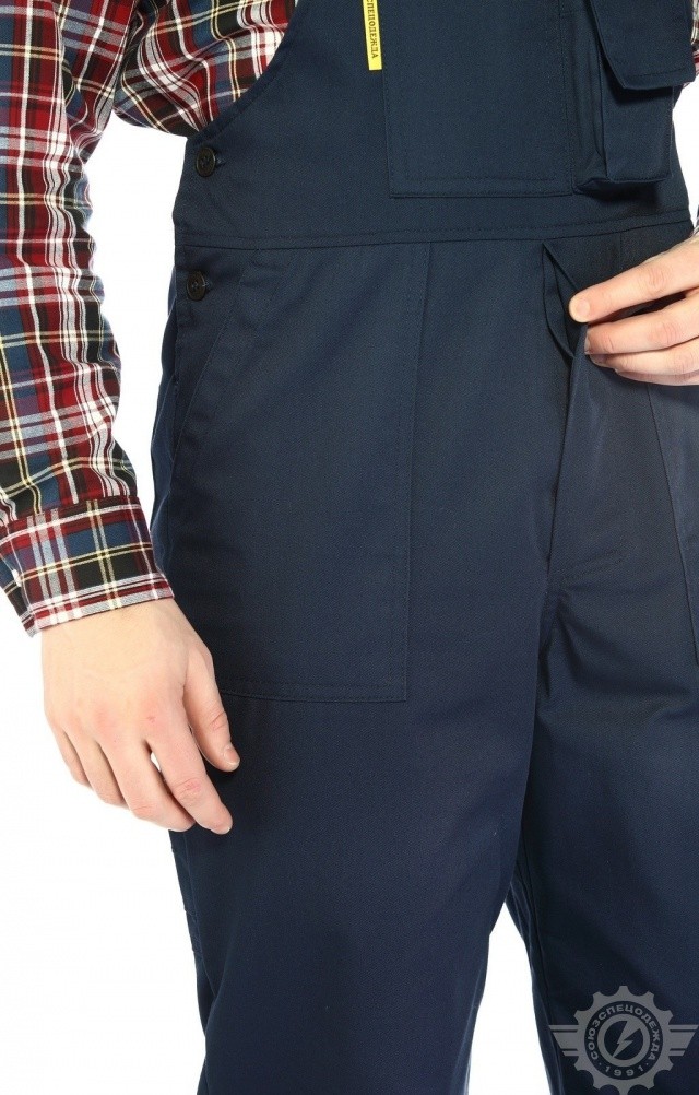 65628 Полукомбинезон "Эксперт-2" темно-синий  Летняя спецодежда  размер 44-46/158-164  - Вид №9