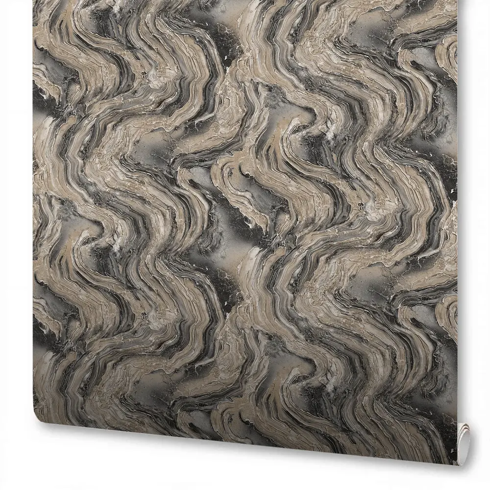 Обои флизелиновые Wallsecret Michelan серо-коричневые 1.06 м 8851-29 STLM-2110328