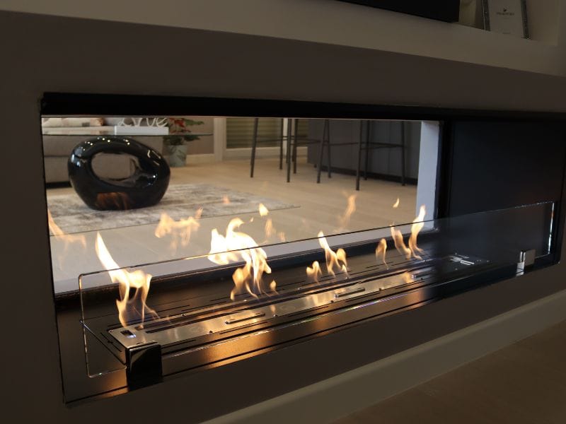 Встроенный камин с двойным фасадом из биоэтанола bioKamino Bkbf ARCH-00050173