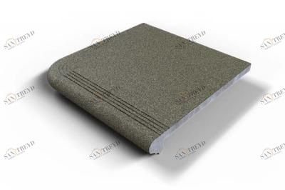 Saturn 502 угловая ступень серый 33х33 (кор-3шт) Элит Бетон sun-id-318964