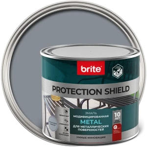 Грунт-эмаль по ржавчине Brite Protect Shield цвет серый 2 л