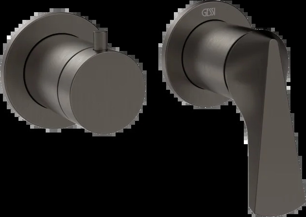 Смеситель для душа 72038 707 Gessi Ventaglio ЧЕРНЫЙ МЕТАЛЛ BR. PVD