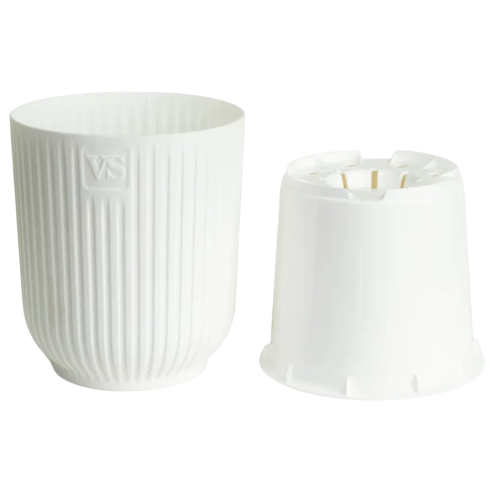 Горшок с фитильным поливом Эйва 1.6л белый Santreyd AMО STLM-2035317 - Вид №1