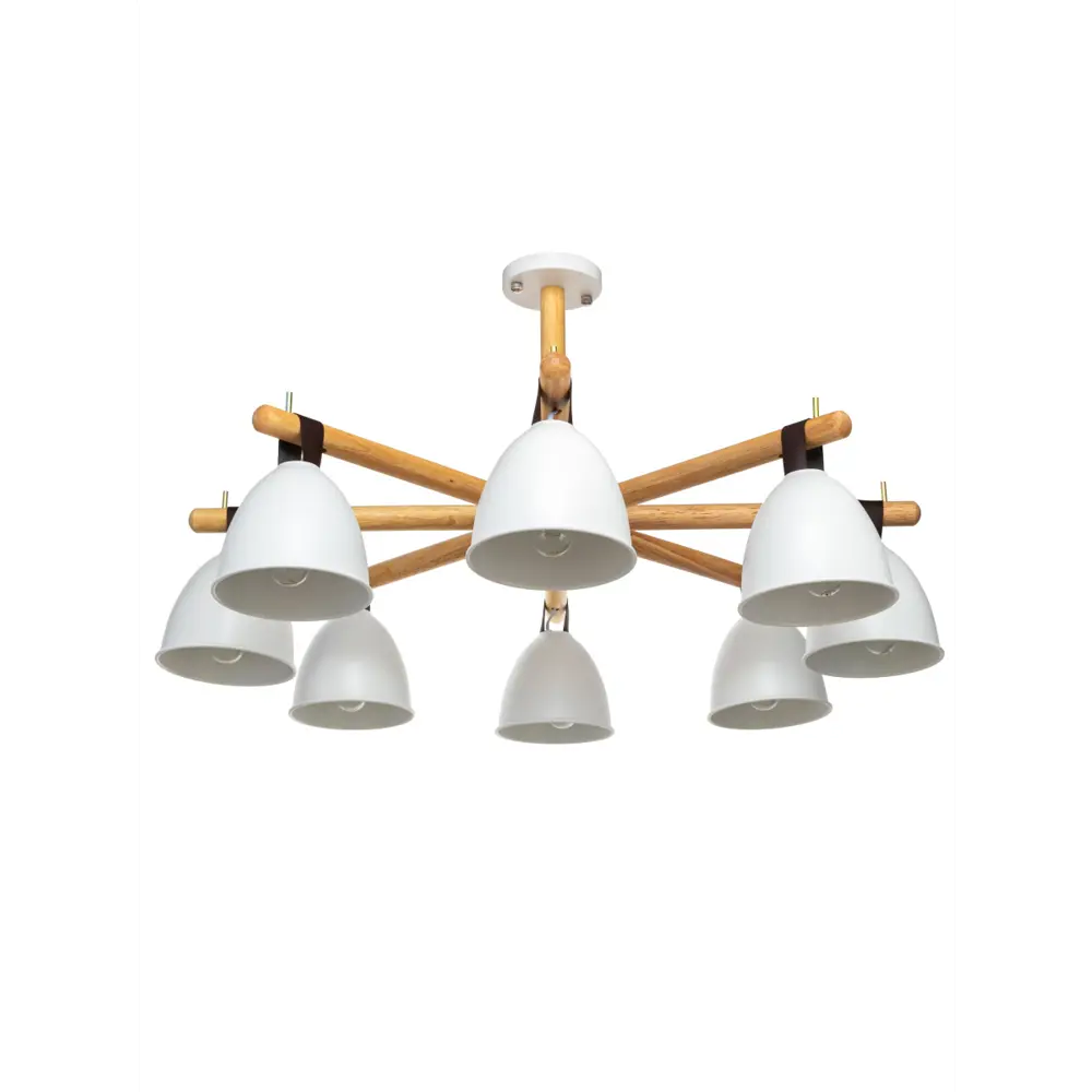 Люстра потолочная Decize L1381, 8 ламп, 24 м², цвет белый LAMPLANDIA STLM-2049515 - Вид №2