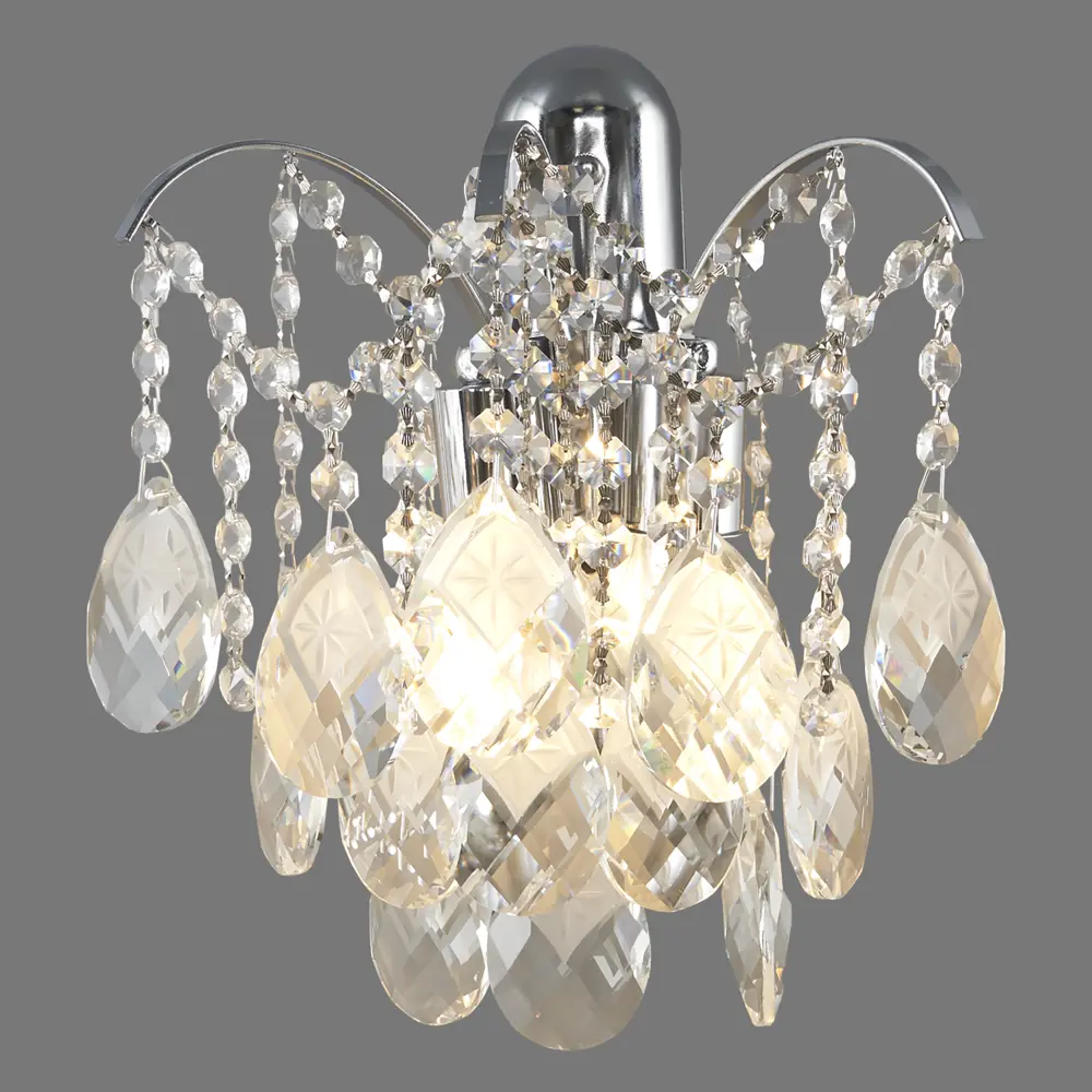 Бра «Бриз 7» E27х2 60 Вт цвет хром DE CITY STLM-2109113 - Вид №1