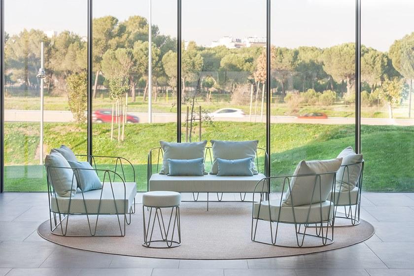 iSimar 2-местный садовый диван из оцинкованной стали Lagarto 8078 - Вид №3