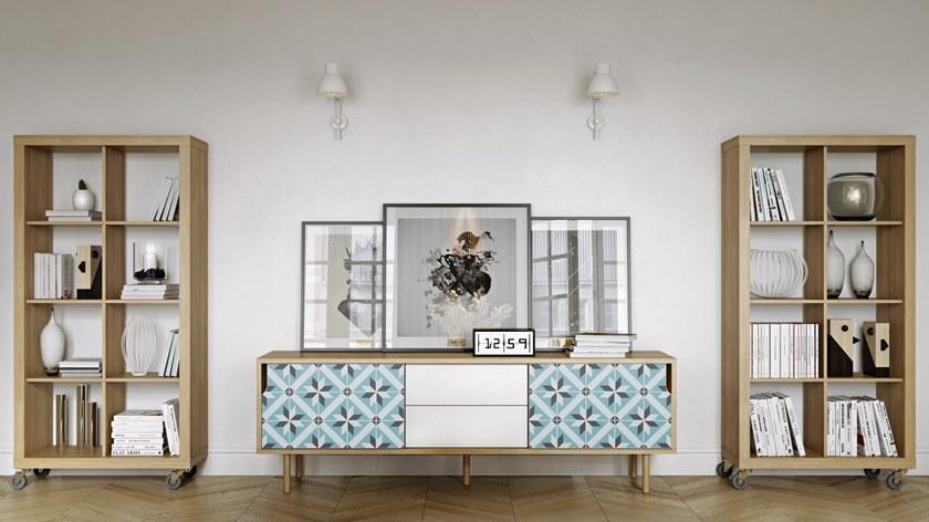 TemaHome Комод с раздвижными дверцами и ящиками Dann sun-id-1422229 - Вид №6