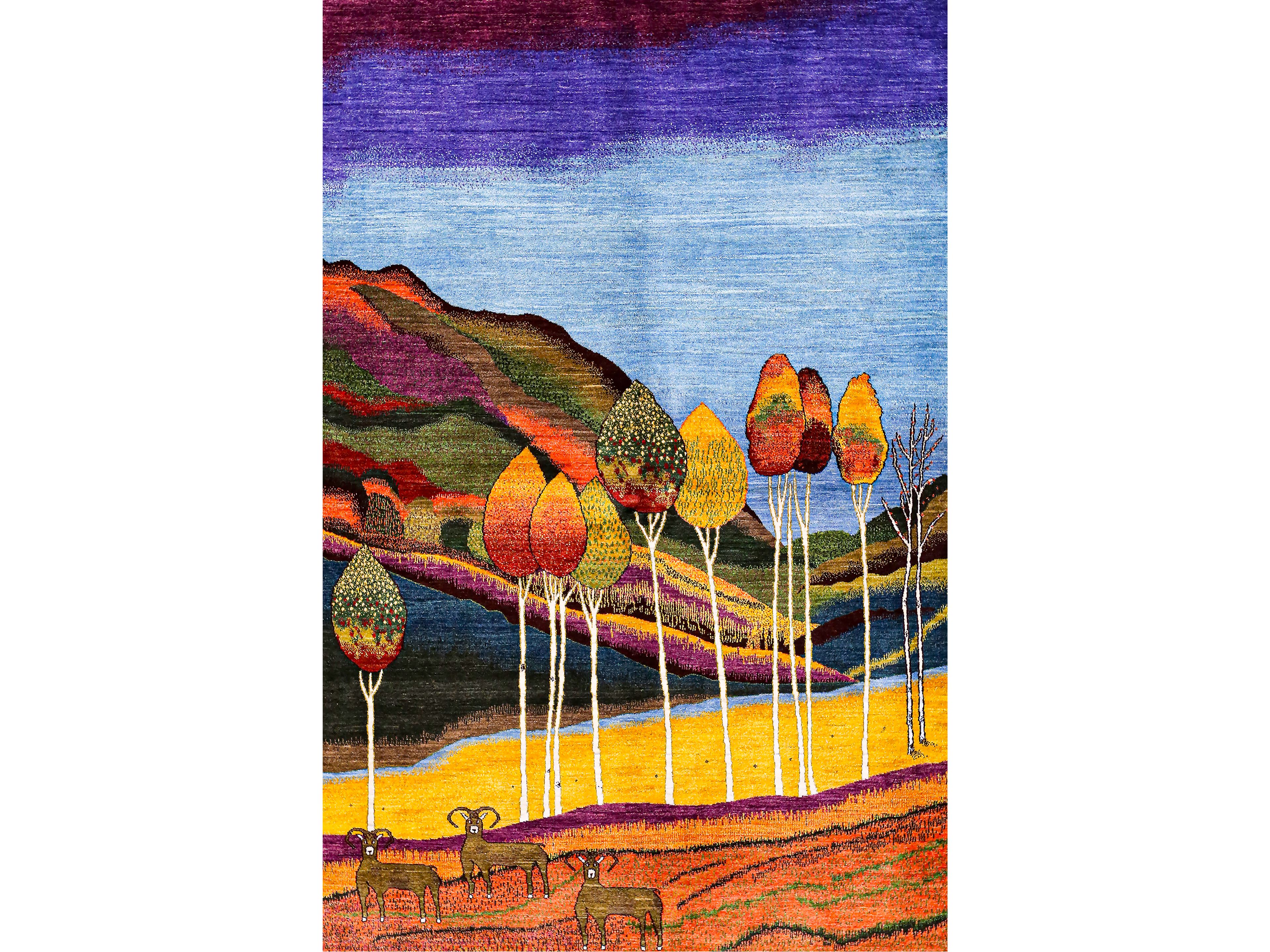 Прямоугольный шерстяной ковер Zollanvari Gabbehs Landscapes ARCH-00066259 - Вид №1