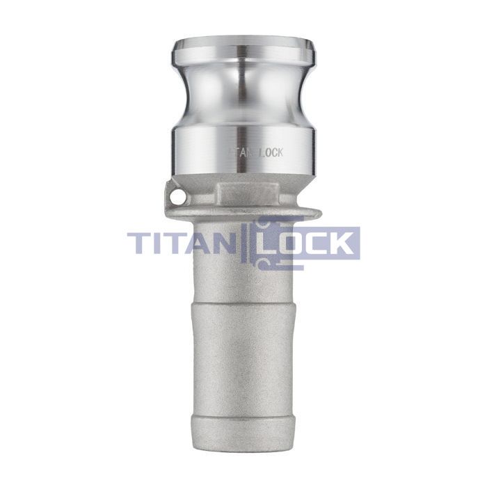 Камлок алюминиевый тип E, ниппель с хвостовиком 1", TL100EAL TITAN LOCK 