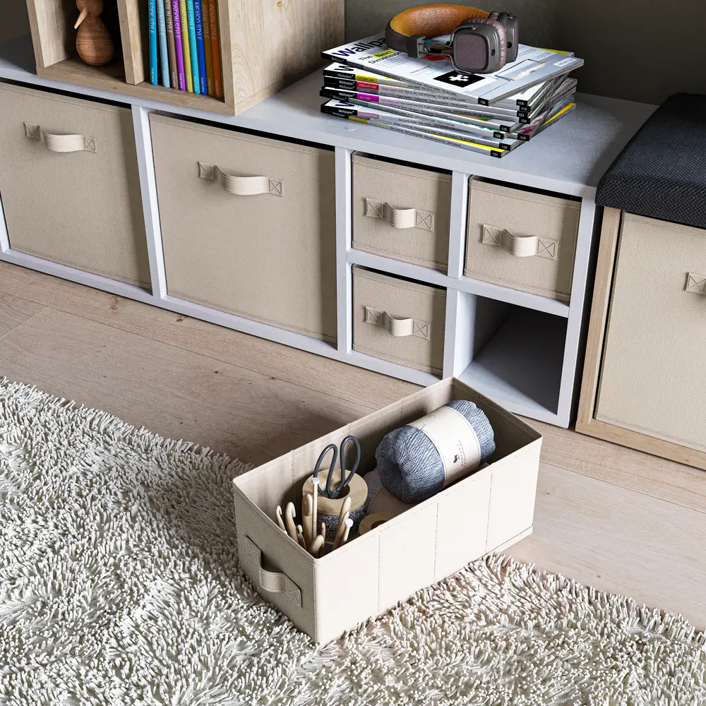 Короб Spaceo KUB Trench 15x31x15 см 6.9 л полиэстер цвет платиновый STLM-2062818 - Вид №5