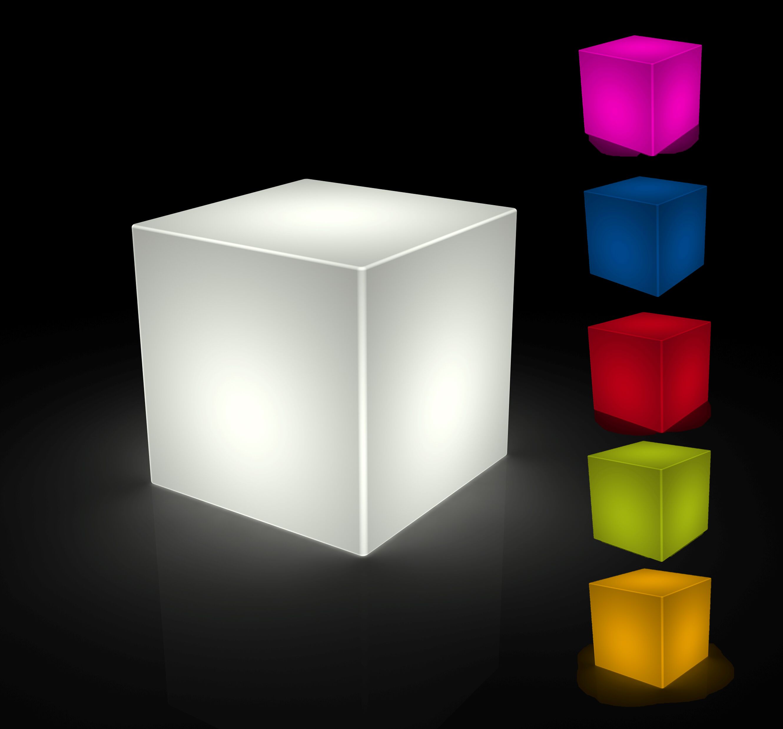 Низкий стул из полиэтилена Kloris ICEKUB ARCH-00117759 - Вид №1