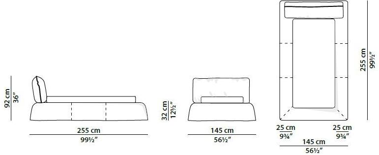 BAXTER Кровать из мягкой кожи sun-id-1366094 - Вид №9