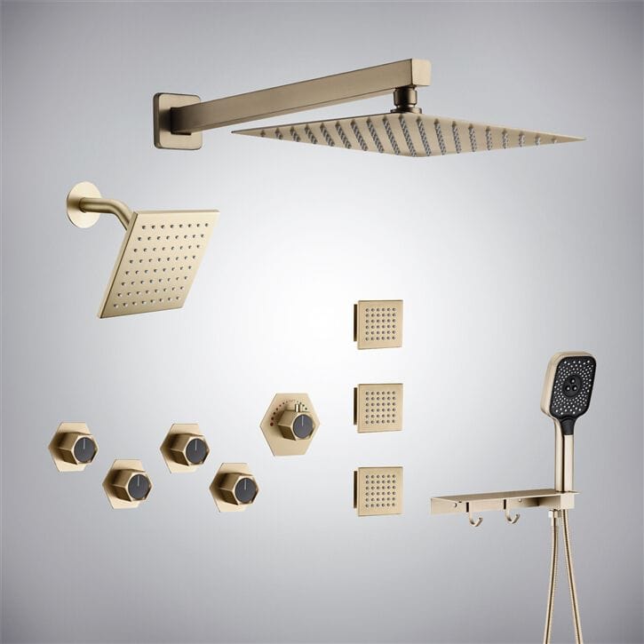 Термостатический встраиваемый душевой набор с насадкой для душа Fontana Showers питьевой фонтанчик ARCH-00101238 - Вид №5