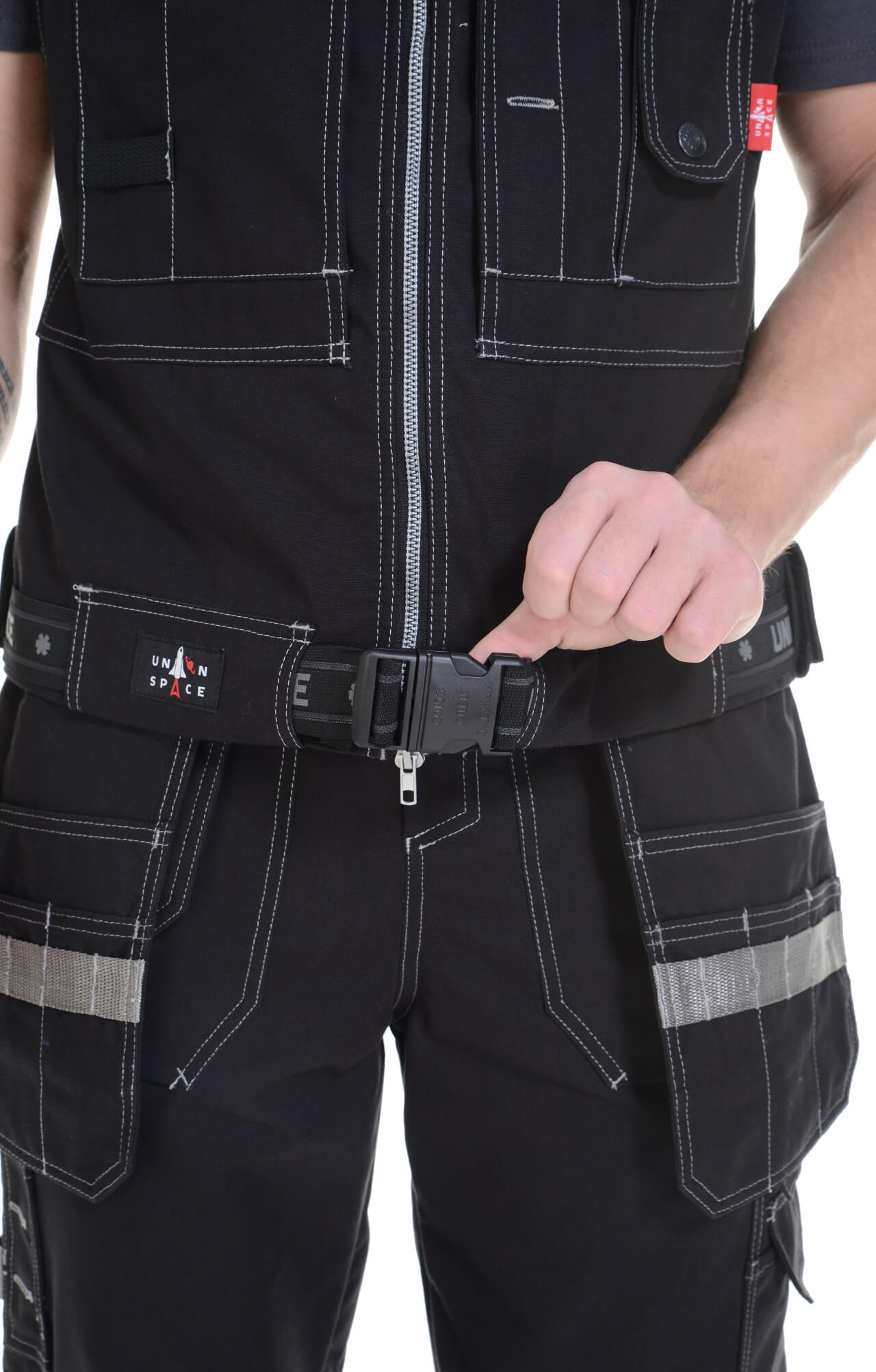 62597 Жилет  черный Union Space  Летняя спецодежда  размер 44-46  - Вид №13