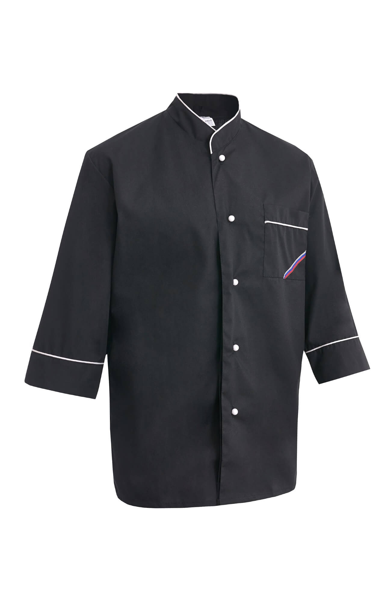 69102 Куртка поварская "Люкс-Лайт" черная  Повар  размер 48-50/182-188 Спецодежда  - Вид №2