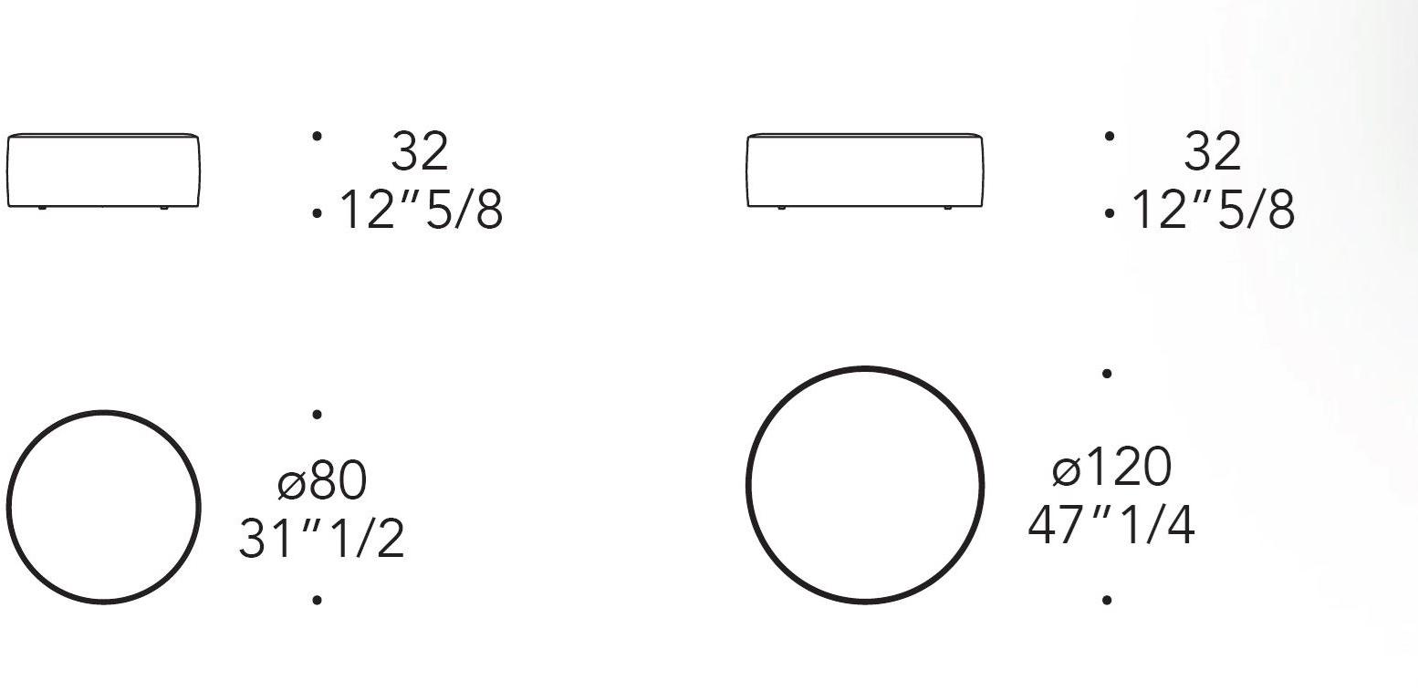 Reflex Круглый кожаный пуф sun-id-1486516 - Вид №4