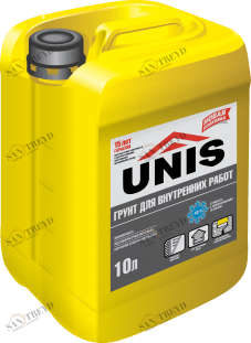 Грунтовка Юнис для внутренних работ 10л Unis 4504