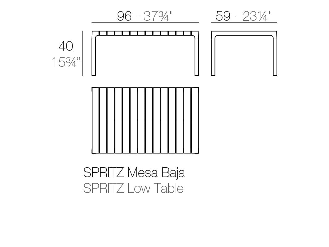 Низкий садовый столик Vondom Spritz ARCH-00067268 - Вид №5