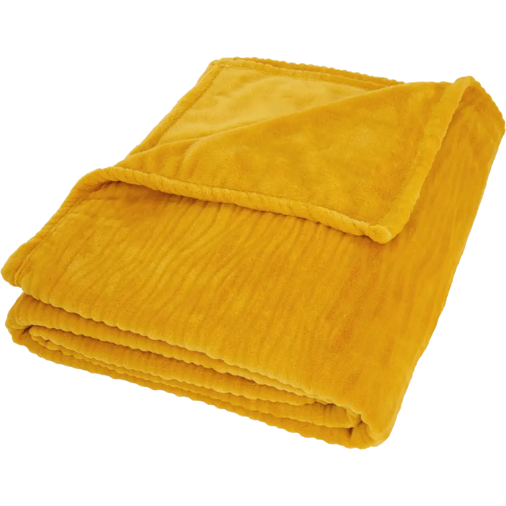 Плед "Tadeo" 200x200 см фланель цвет желтый Santreyd STLM-2205950 - Вид №2