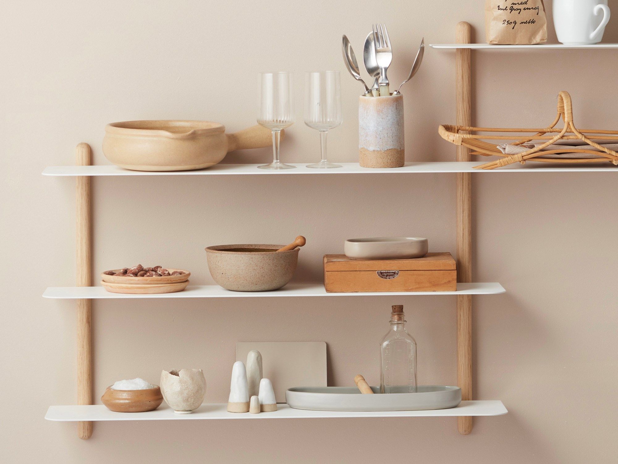 Стальной и деревянный настенный книжный шкаф Gejst Nivo ARCH-00076157 - Вид №4