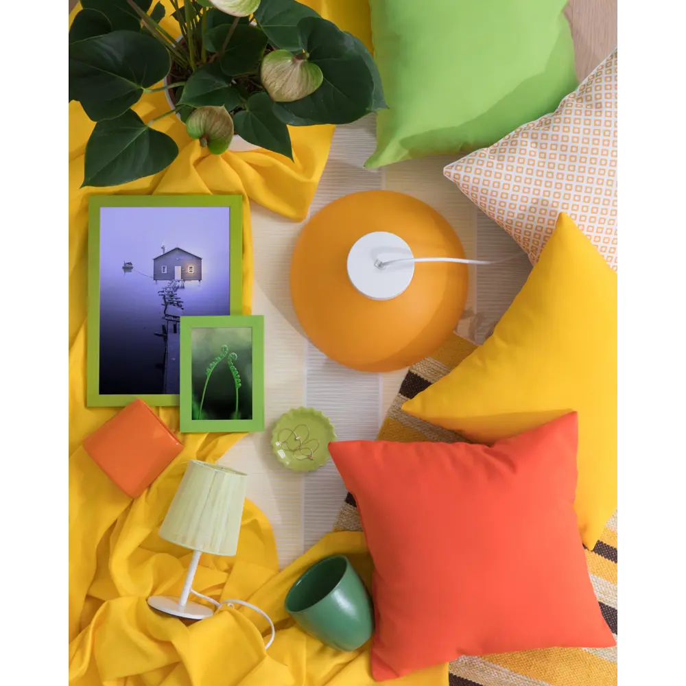 Абажур Облако 1xE14, нитки, цвет салатовый Vitaluce STLM-2003563 - Вид №4