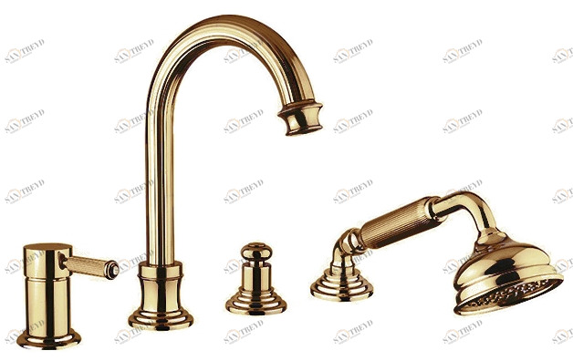 Смеситель на борт ванны однорычажный Cezares OLIMP-BVDM-02-L