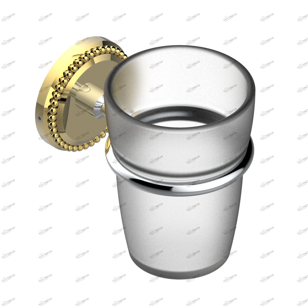 G14-536 Стакан настенный для зубных щёток Thg-paris Versailles Хром/золото G14-536 CAT.A