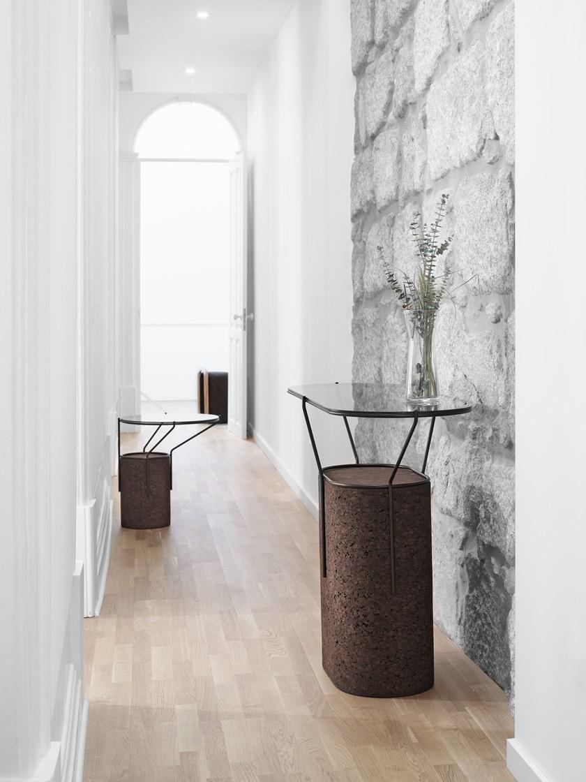 BlackCork Овальная консоль из пробки и стекла Frame sun-id-1490732 - Вид №5